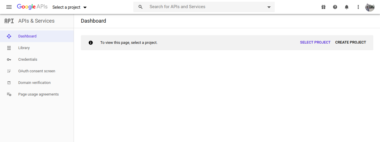 Google API Console